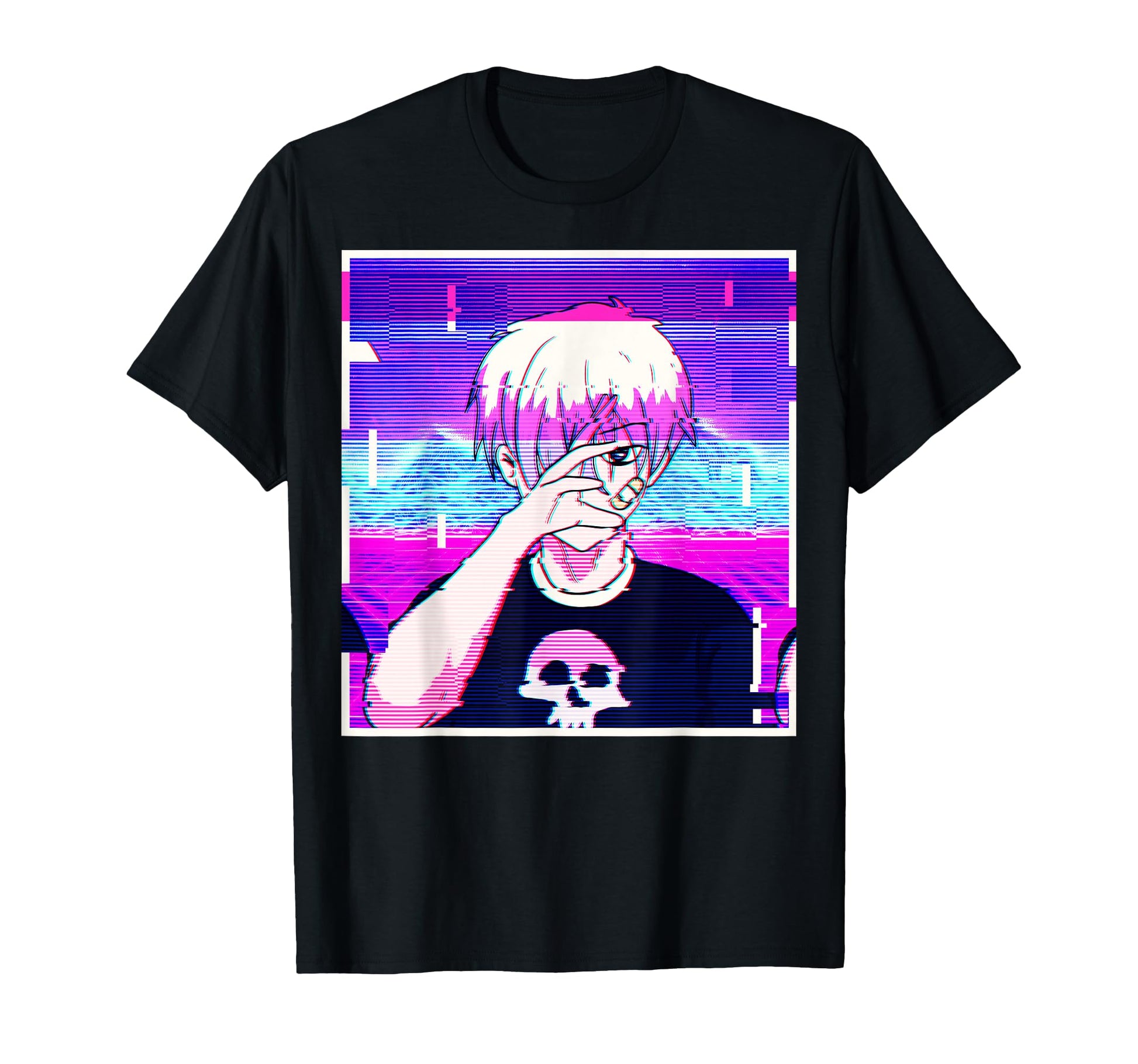 Emo Anime Goth Vaporwave Aesthetic T-Shirt - Fun Novelty Design Men Women - T-Shirt, Sweatshirt, Hoodie