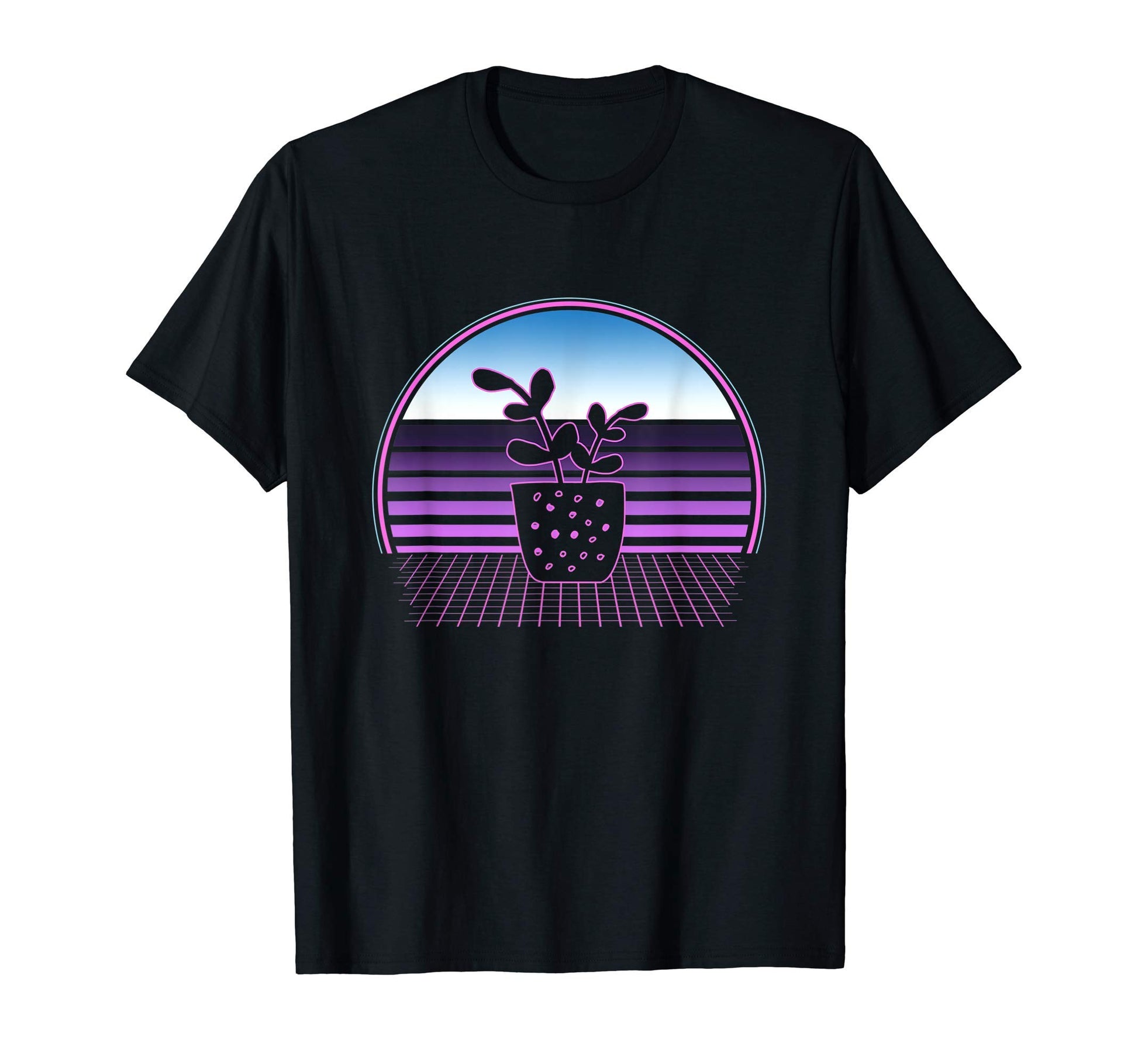 Plant Lover 80S Vaporwave Aesthetic T-Shirt - Unique Graphic Unisex - T-Shirt, Sweatshirt, Hoodie