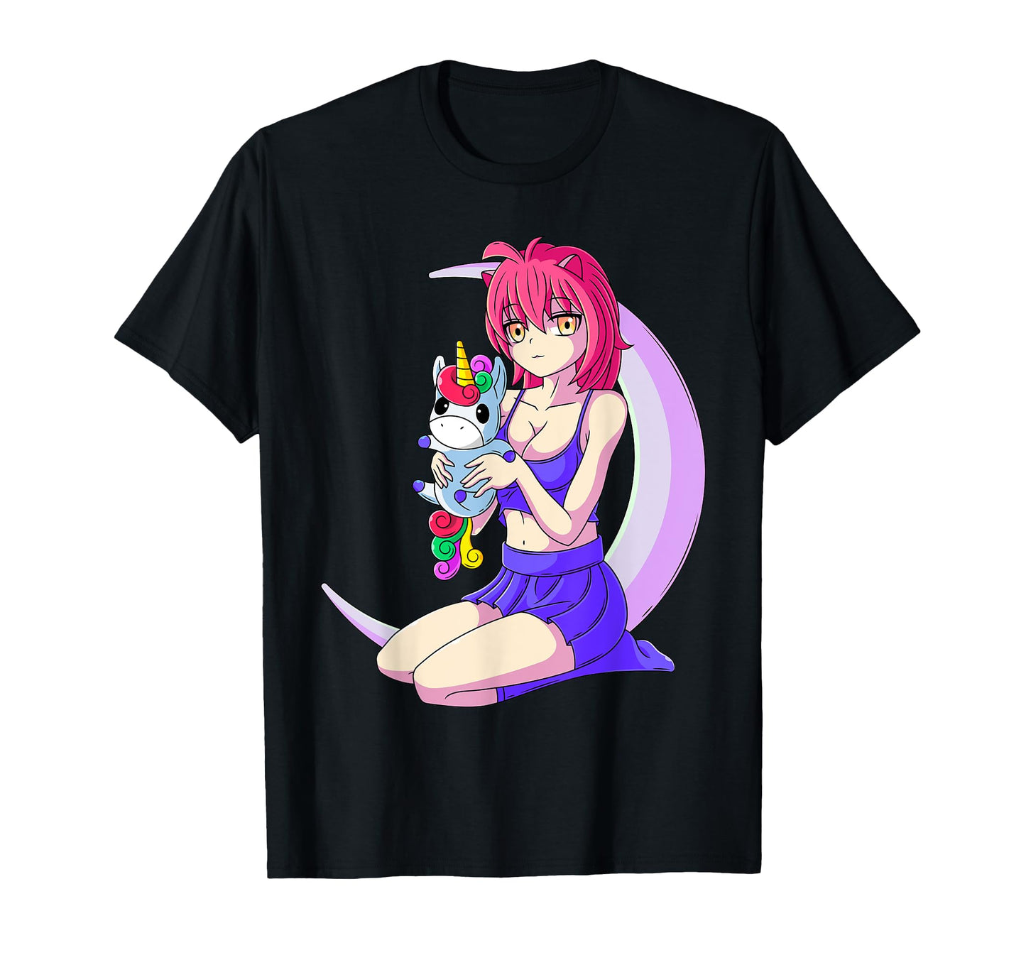 Japanese Anime Unicorn Pastel Goth T-Shirt - Trendy Graphic Unisex - T-Shirt, Sweatshirt, Hoodie