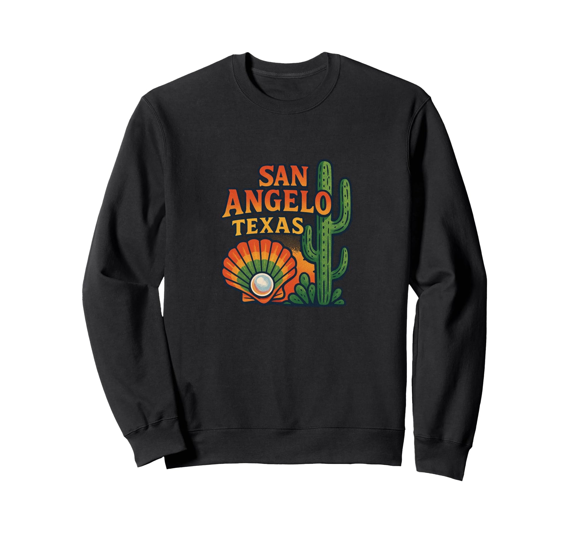San Angelo Texas Western Desert Sweatshirt - Trendy Graphic for Adults - T-Shirt, Sweatshirt, Hoodie
