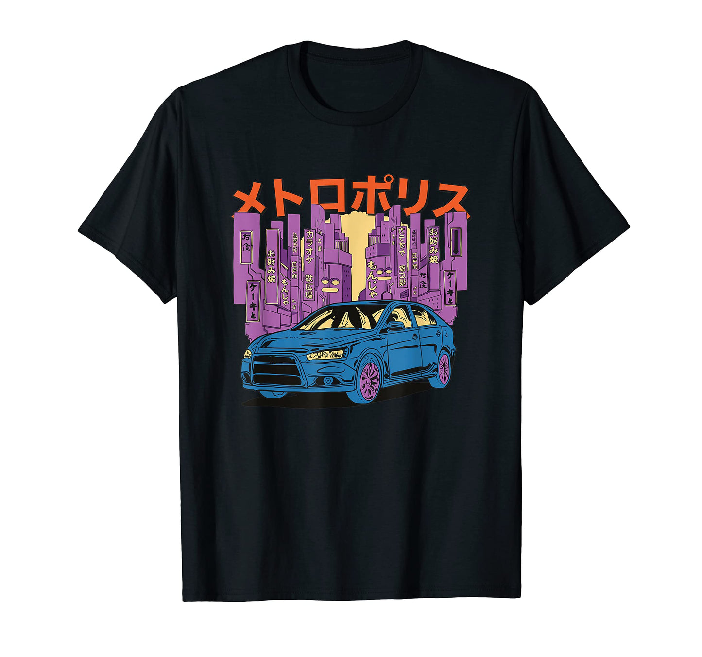 Metropolis Tokyo Japanese Vaporwave T-Shirt - Aesthetic Graphic Unisex - T-Shirt, Sweatshirt, Hoodie