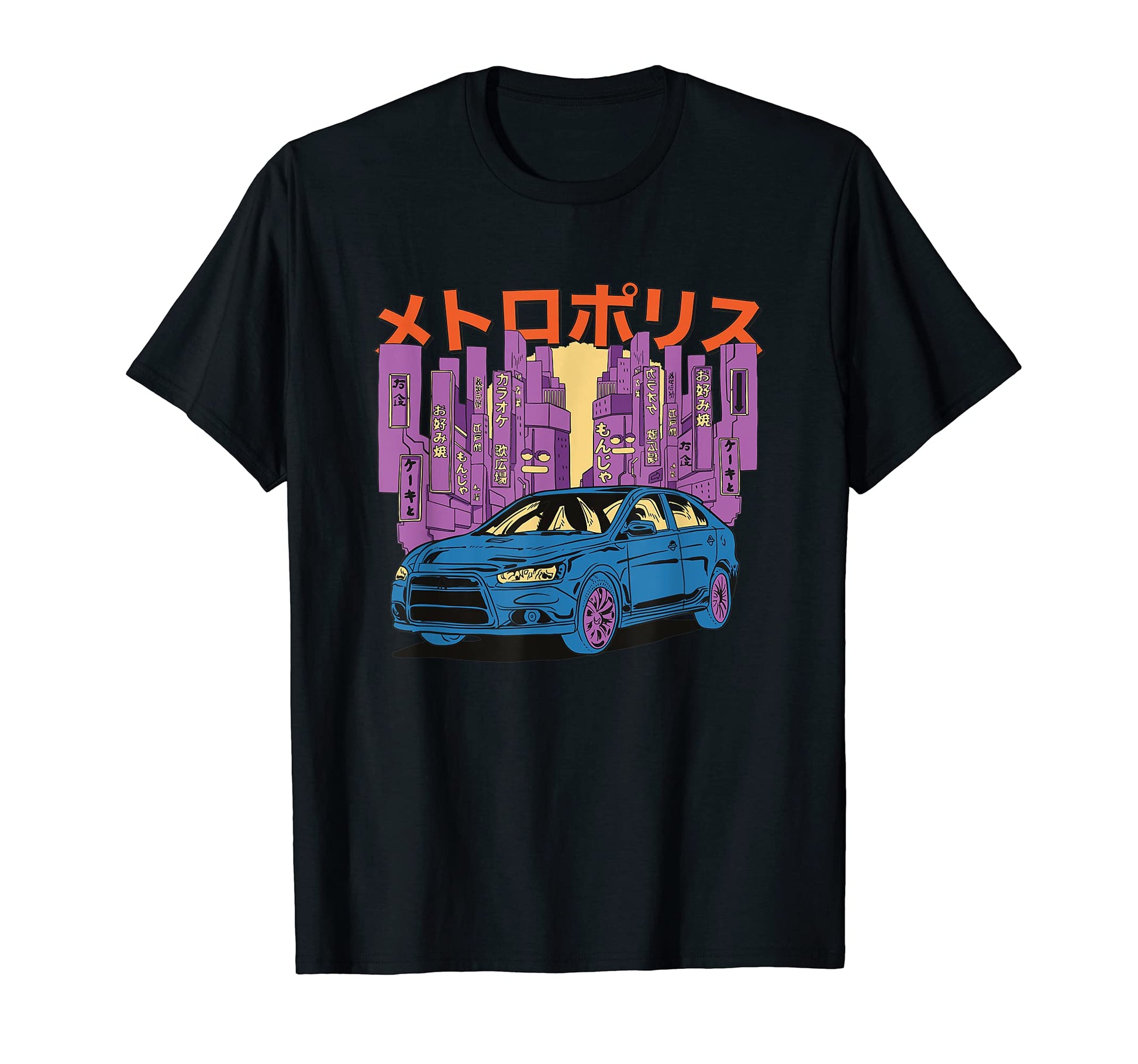Metropolis Tokyo Japanese Vaporwave T-Shirt - Aesthetic Graphic Unisex - T-Shirt, Sweatshirt, Hoodie