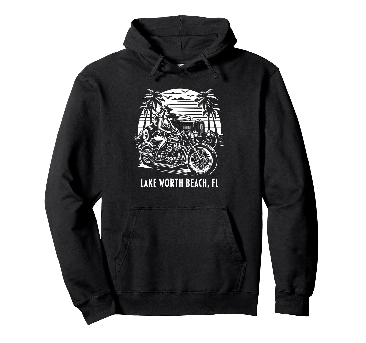 Lake Worth Beach Florida Hoodie - Casual Everyday Wear Men Women - T-Shirt, Sweatshirt, Hoodie