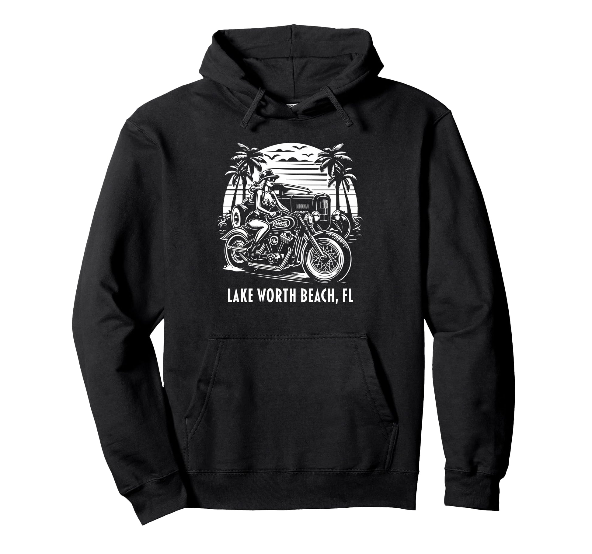 Lake Worth Beach Florida Hoodie - Casual Everyday Wear Men Women - T-Shirt, Sweatshirt, Hoodie