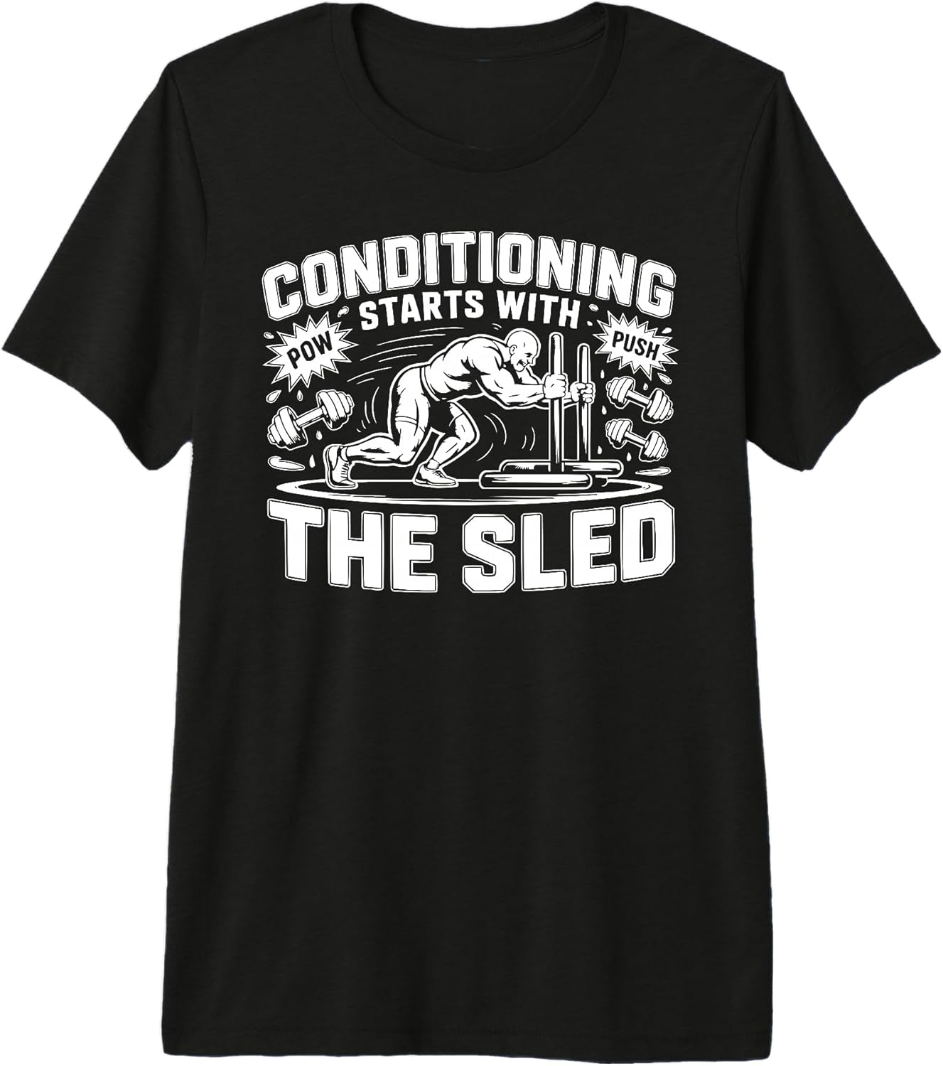 Fitness Bodybuilding Gym Sled Push SteMi Apparel - Adult & Kids T-Shirts, Sweatshirts & Hoodies apparel design preview 1