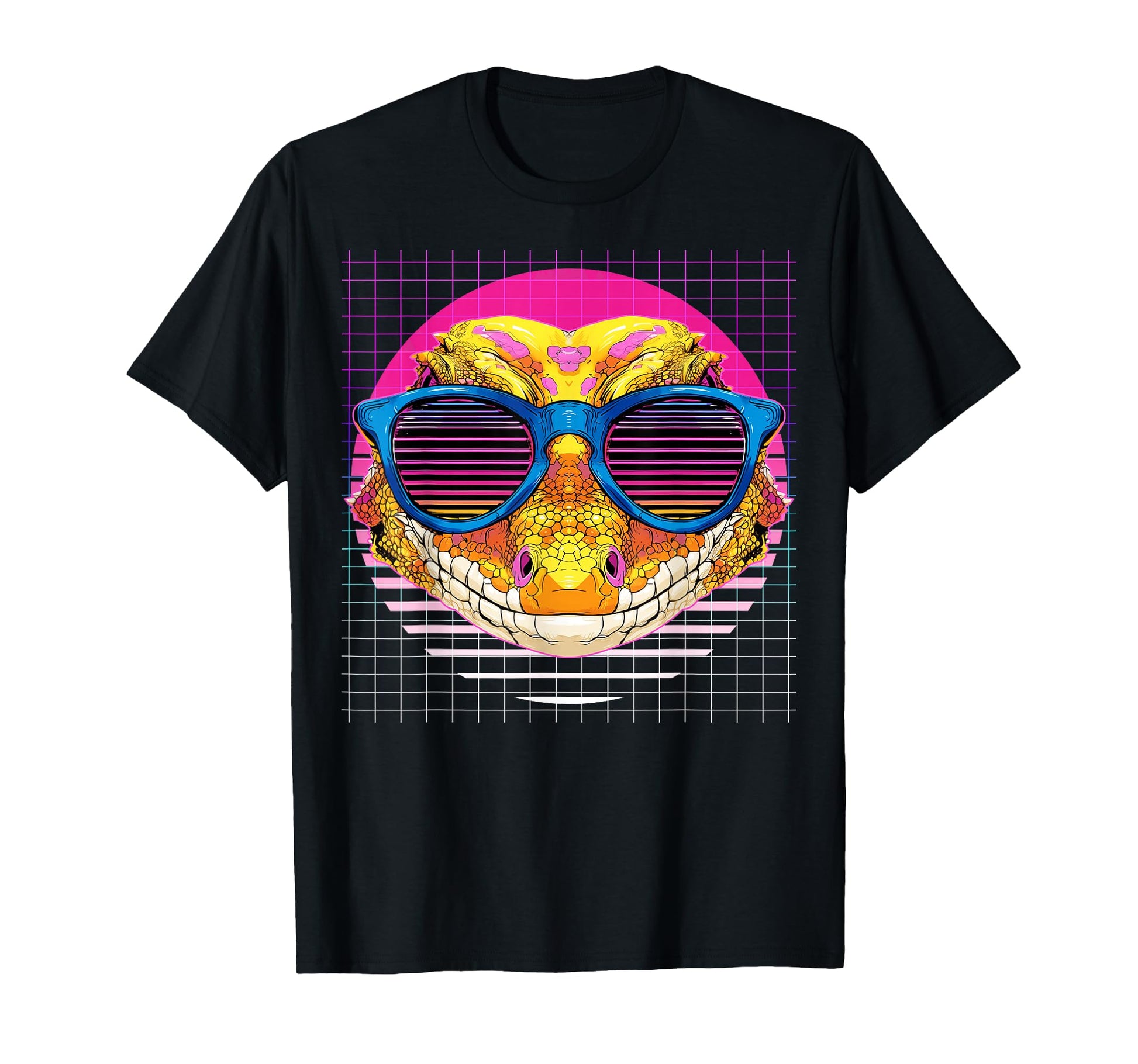 Crested Gecko Sunglasses Lizard T-Shirt - Minimalist Print Unisex - T-Shirt, Sweatshirt, Hoodie