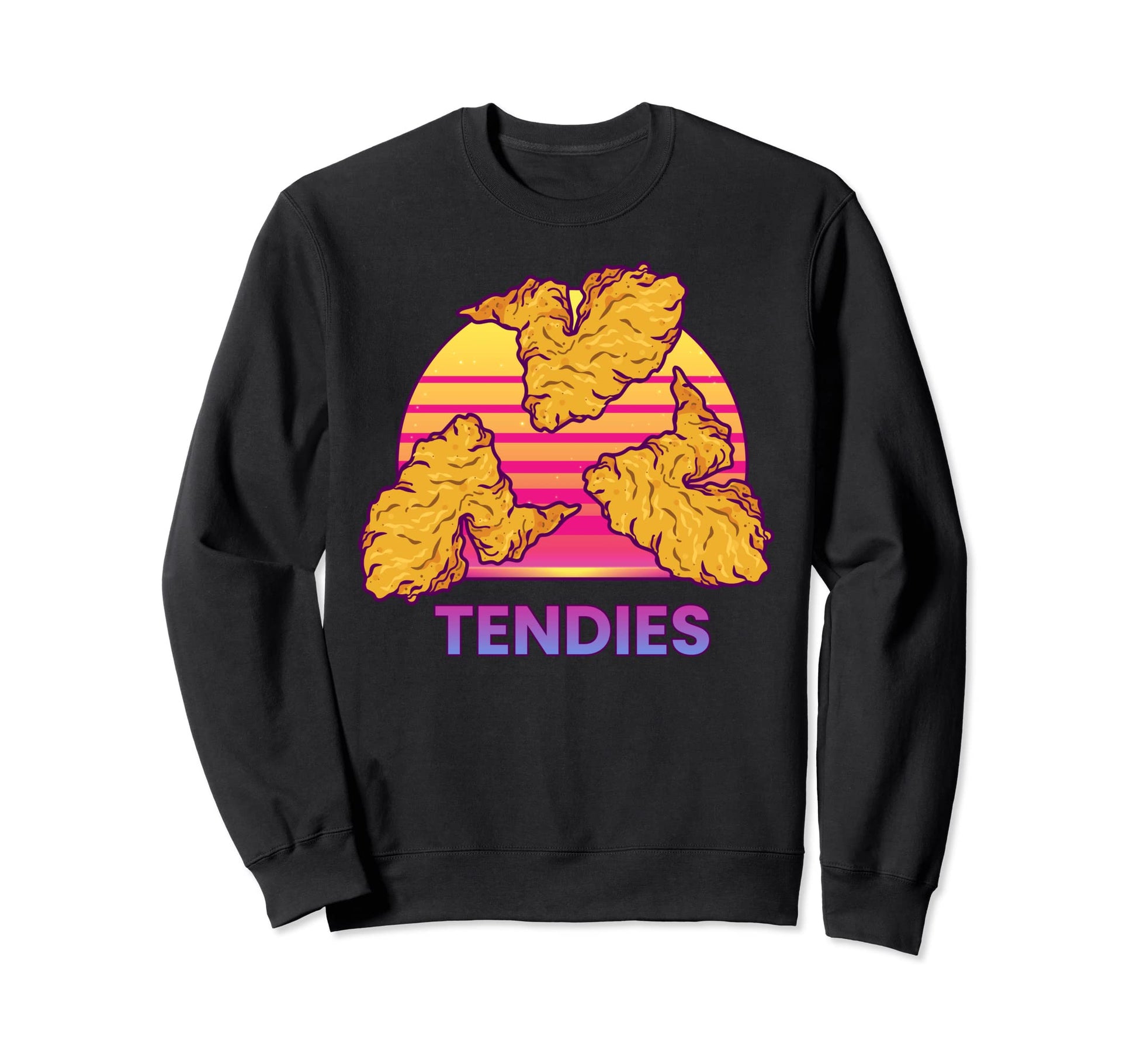 Vaporwave Tendies Chicken Tenders Sweatshirt - Custom Art Print Unisex - T-Shirt, Sweatshirt, Hoodie