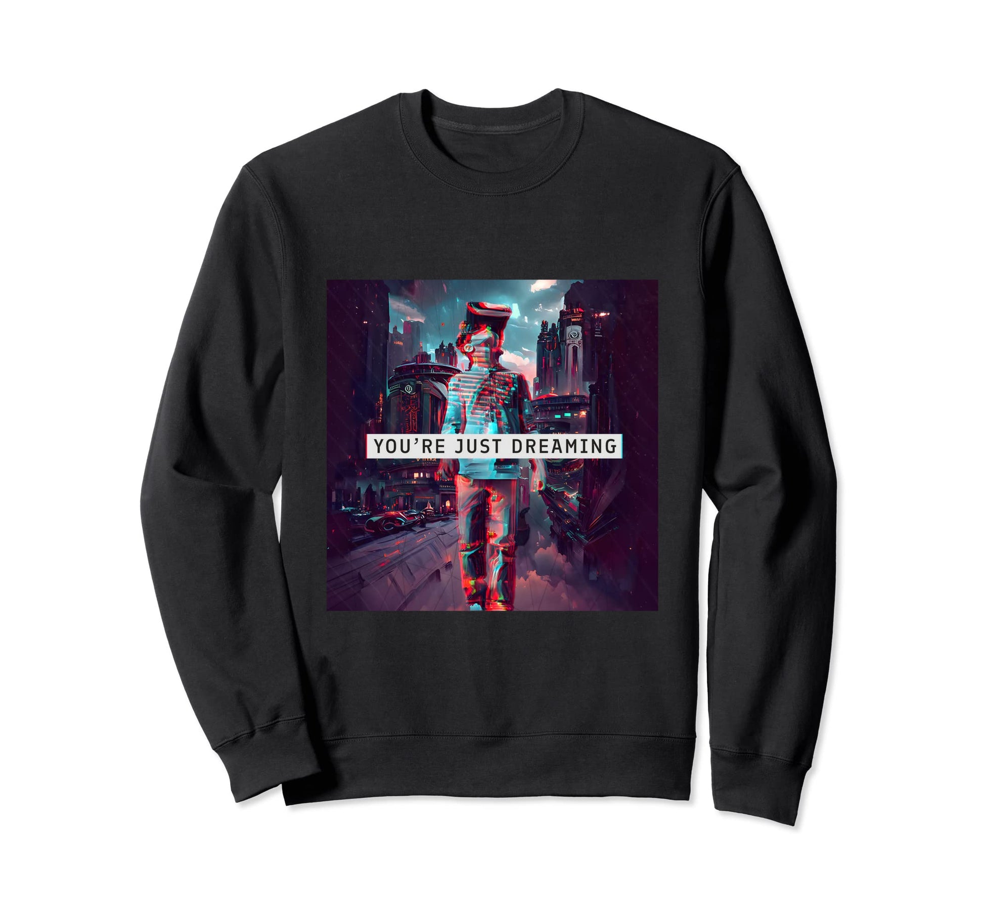 Vaporwave Aesthetic Techwear Dream Sweatshirt - Unique Graphic for Adults - T-Shirt, Sweatshirt, Hoodie