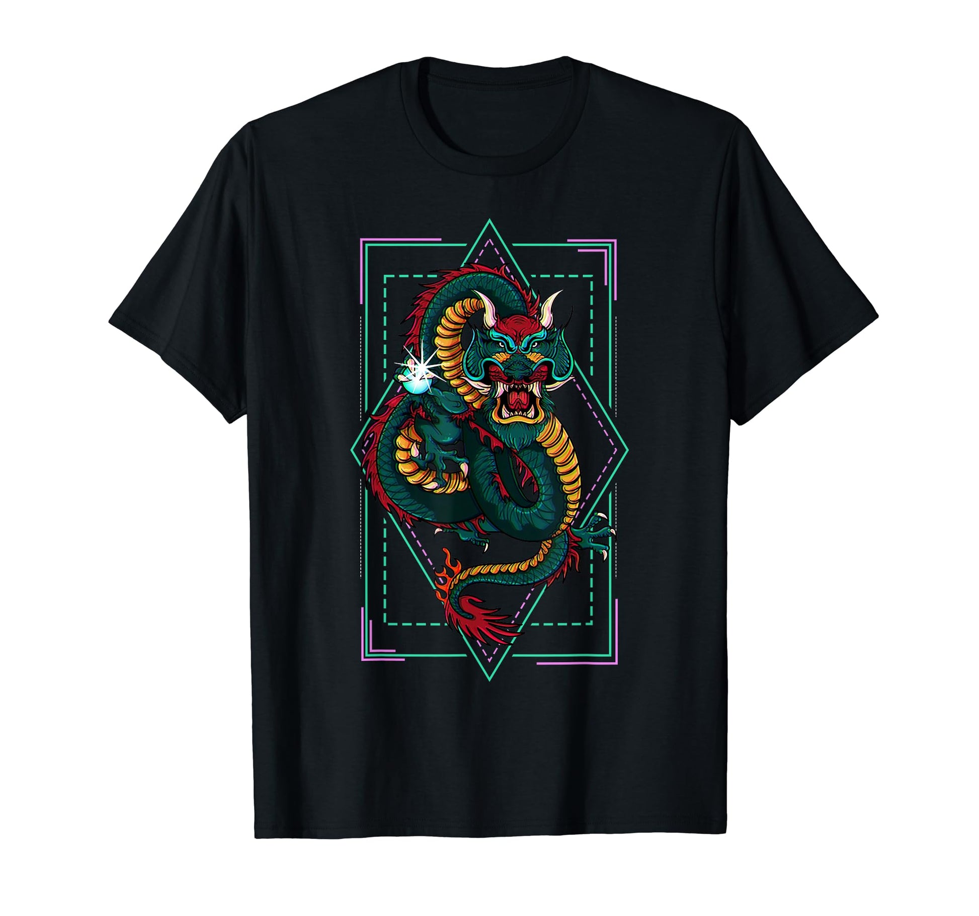 Japanese Aesthetic Dragon Vaporwave T-Shirt - Streetwear Style Men Women - T-Shirt, Sweatshirt, Hoodie