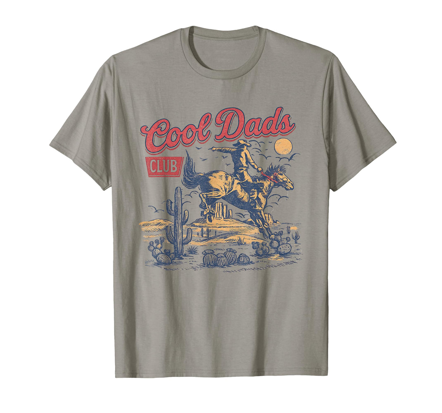 Dads Club Cowboy Riding Horse T-Shirt - Custom Art Print for Adults - T-Shirt, Sweatshirt, Hoodie