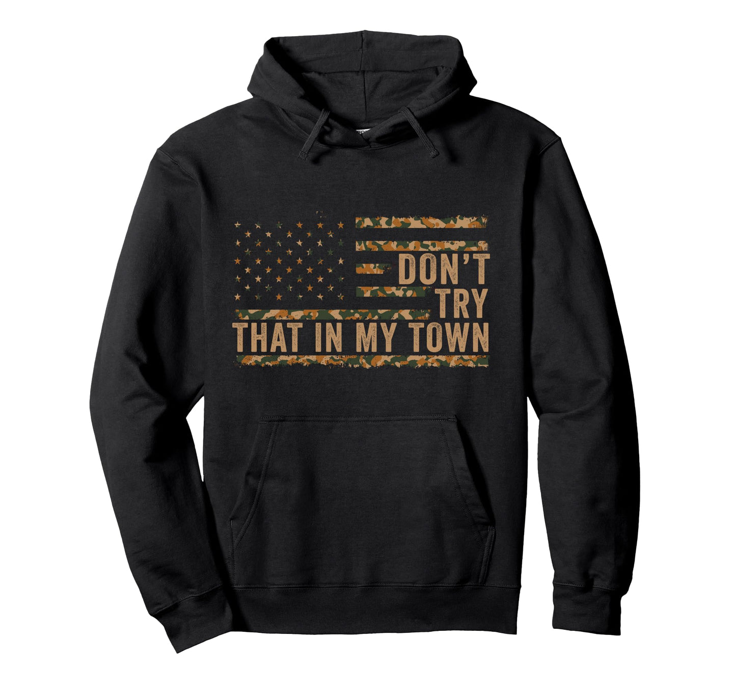 Small Town American Flag Western Music Hoodie - Aesthetic Graphic Unisex - T-Shirt, Sweatshirt, Hoodie