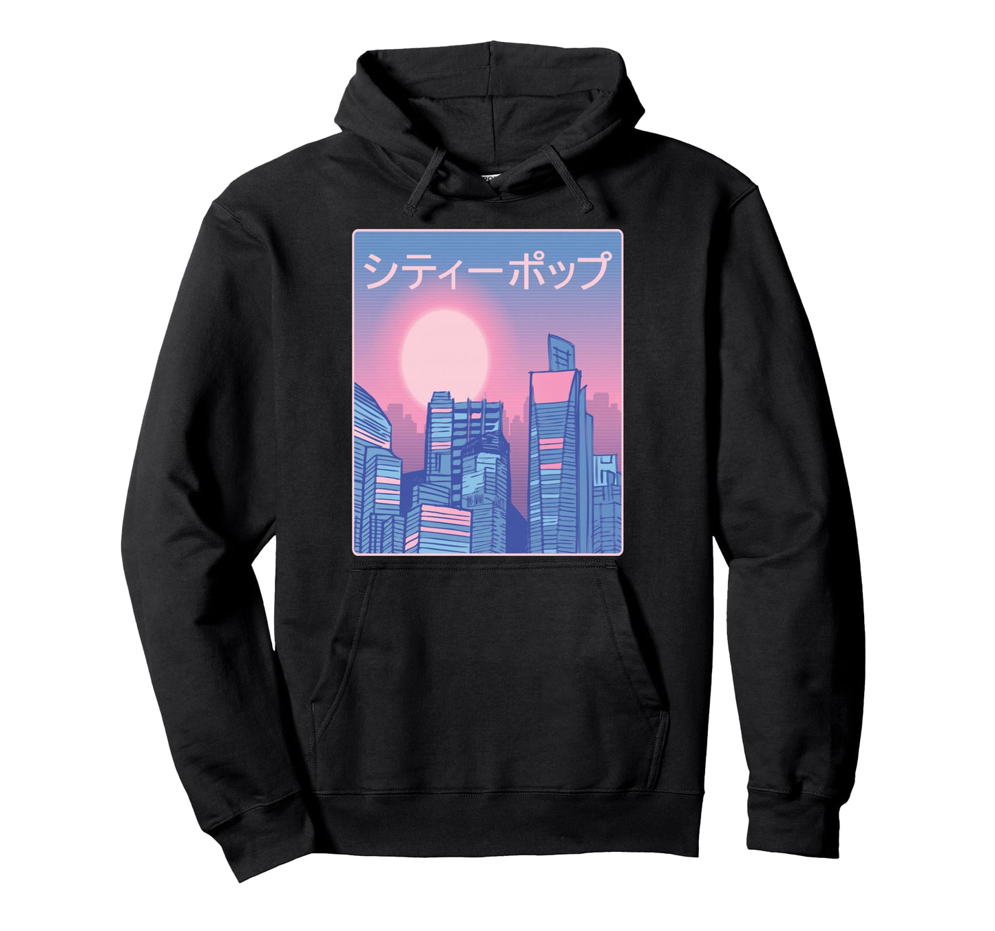 Japanese City Pop Tokyo 70S 80S Hoodie - Graphic Print for Adults - T-Shirt, Sweatshirt, Hoodie