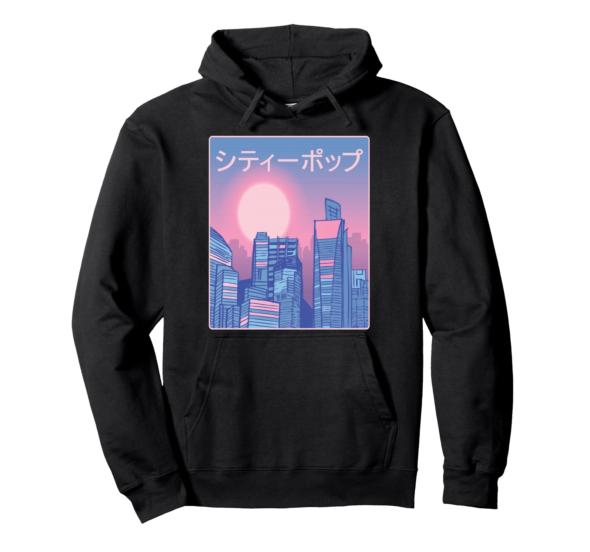 Japanese City Pop Tokyo 70S 80S Hoodie - Graphic Print for Adults - T-Shirt, Sweatshirt, Hoodie