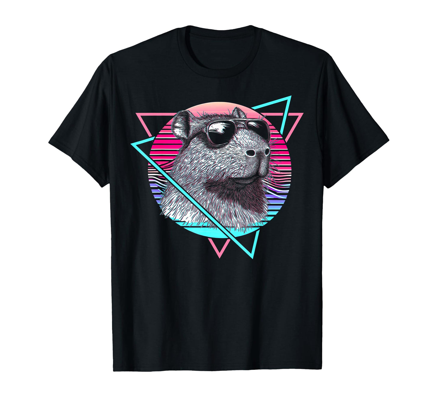 Capybara Capibara Sunglasses Vaporwave T-Shirt - Streetwear Style Unisex - T-Shirt, Sweatshirt, Hoodie