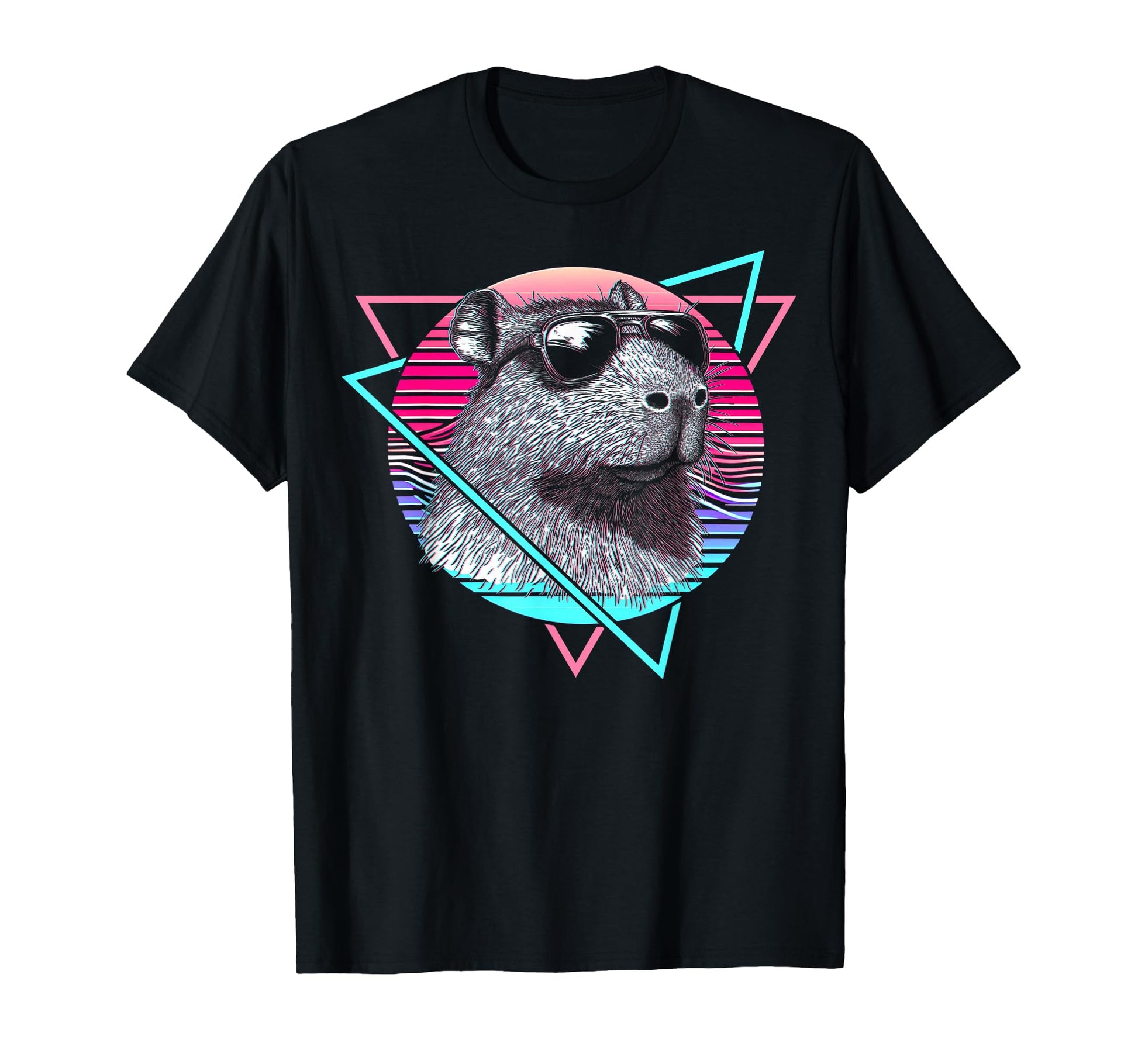 Capybara Capibara Sunglasses Vaporwave T-Shirt - Streetwear Style Unisex - T-Shirt, Sweatshirt, Hoodie