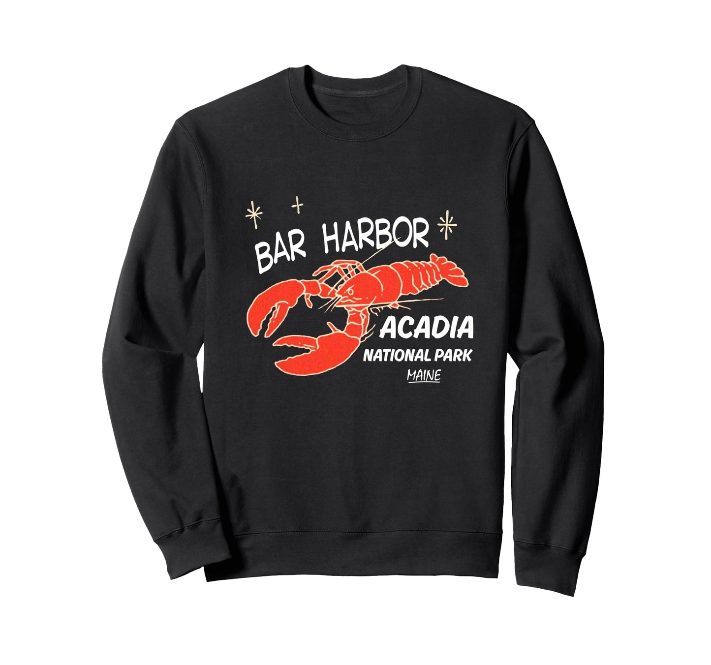 Bar Harbor Maine Lobster Acadia Sweatshirt - Minimalist Print Men Women - T-Shirt, Sweatshirt, Hoodie