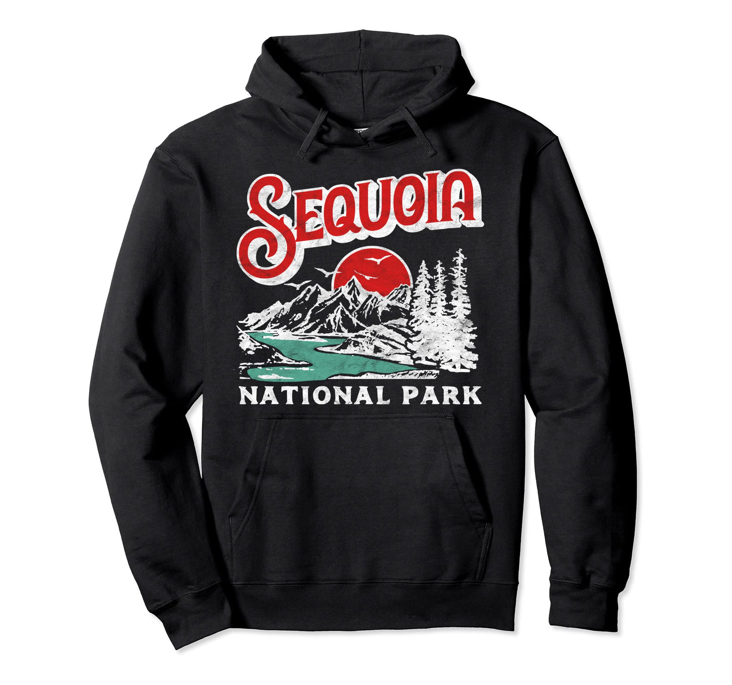 Sequoia National Park 80S California Hoodie - Novelty Apparel Men Women - T-Shirt, Sweatshirt, Hoodie