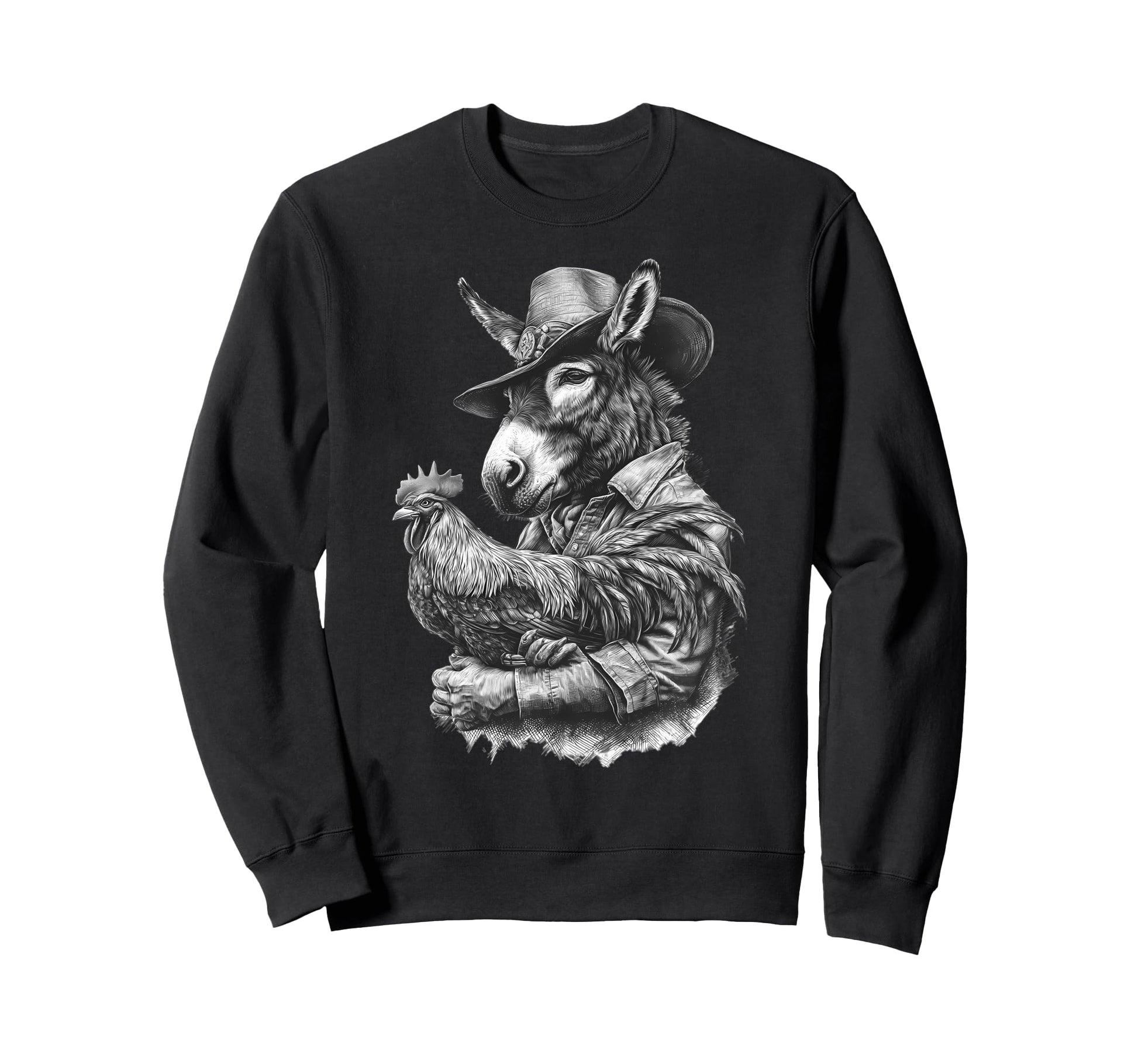 Donkey Cowboy Rodeo Cowgirl Sweatshirt - Streetwear Style Men Women - T-Shirt, Sweatshirt, Hoodie
