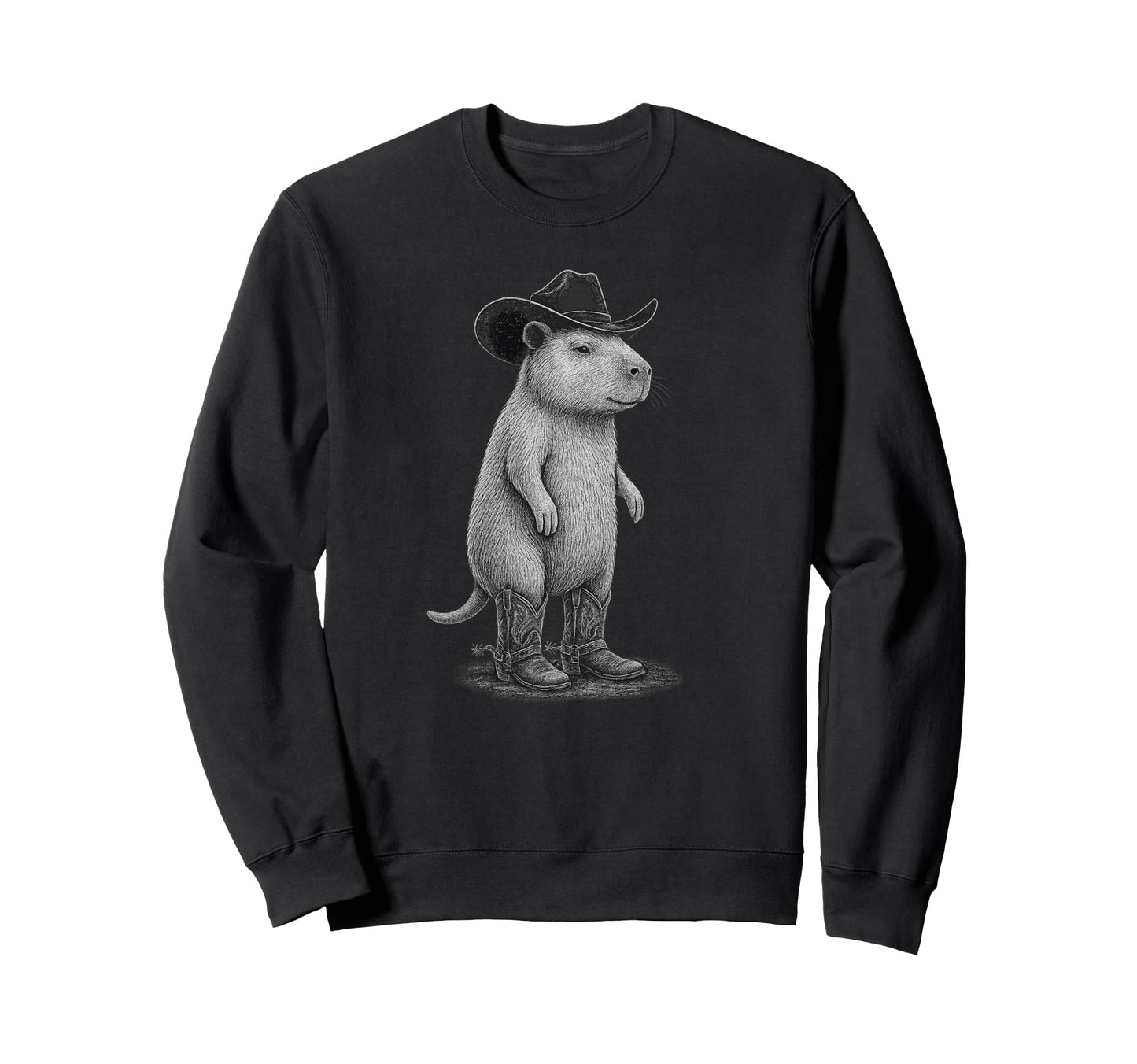 Howdy Capybara Cowboy Cowgirl Sweatshirt - Novelty Apparel Men Women - T-Shirt, Sweatshirt, Hoodie