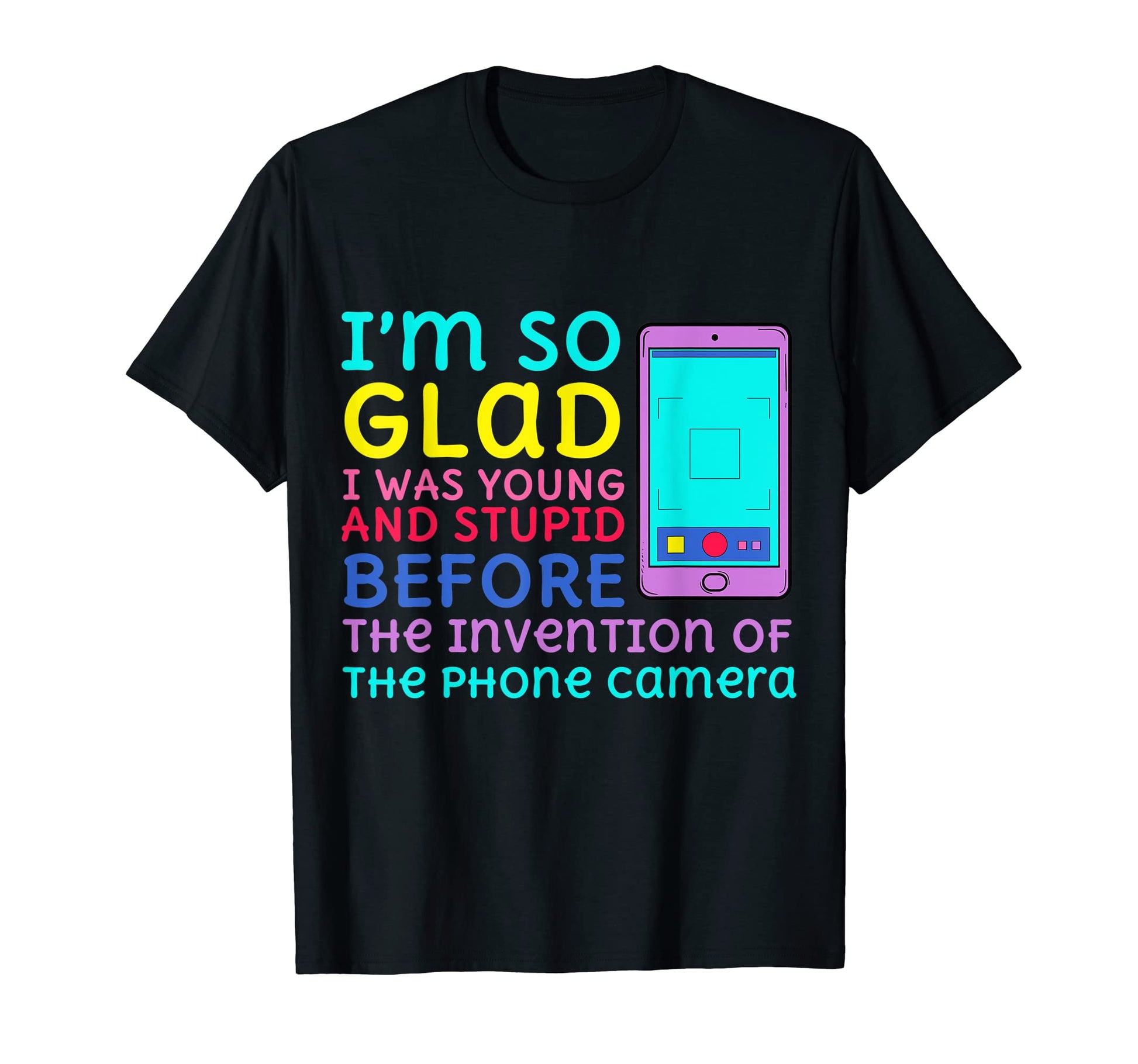 Young And Stupid Before Invention Phone T-Shirt - Aesthetic Graphic Unisex - T-Shirt, Sweatshirt, Hoodie
