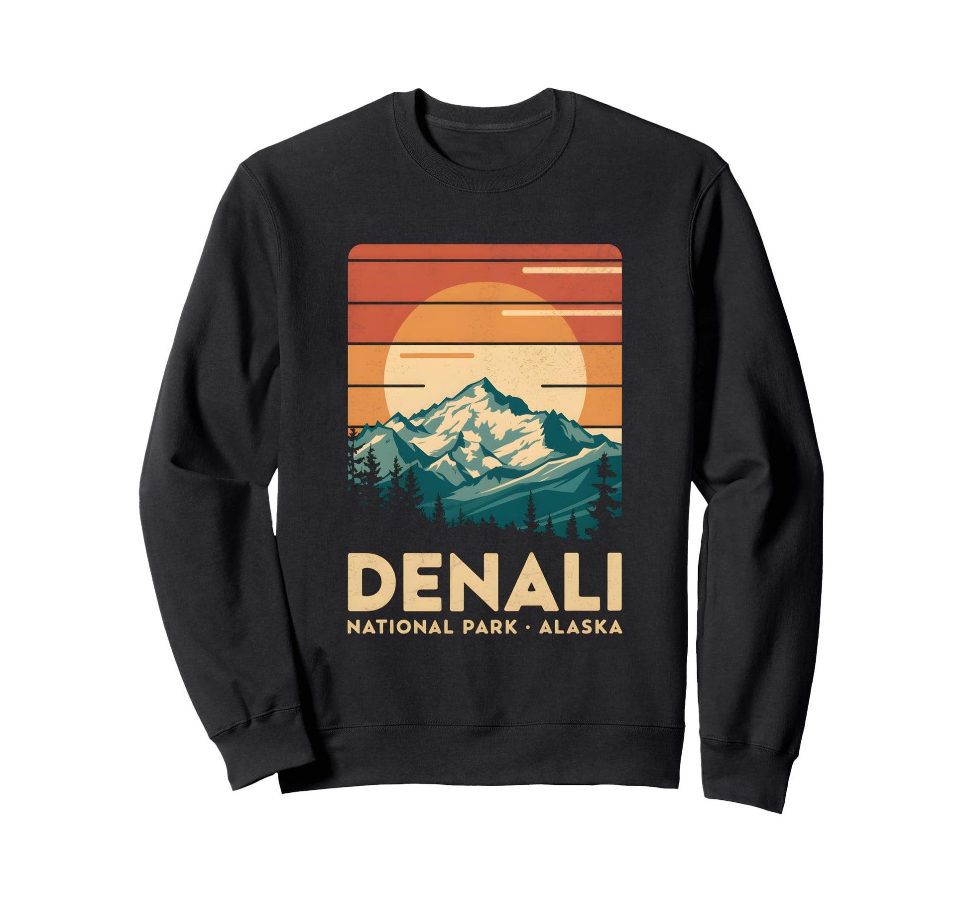 Denali National Park Nature Sweatshirt - Aesthetic Graphic Men Women - T-Shirt, Sweatshirt, Hoodie