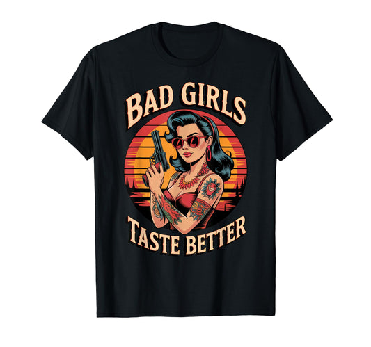 Bad Taste Better Tattoo Lover Halloween T-Shirt - Graphic Print for Adults - T-Shirt, Sweatshirt, Hoodie