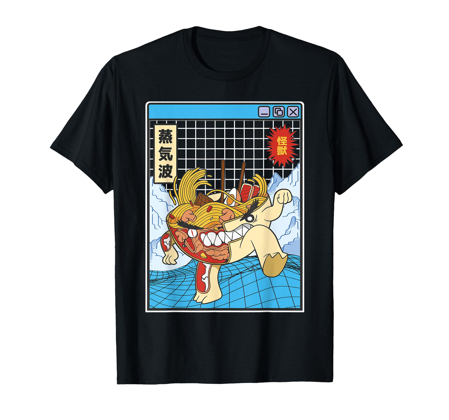 Ramen Noodles X Ray Kawaii Grid T-Shirt - Custom Art Print Men Women - T-Shirt, Sweatshirt, Hoodie
