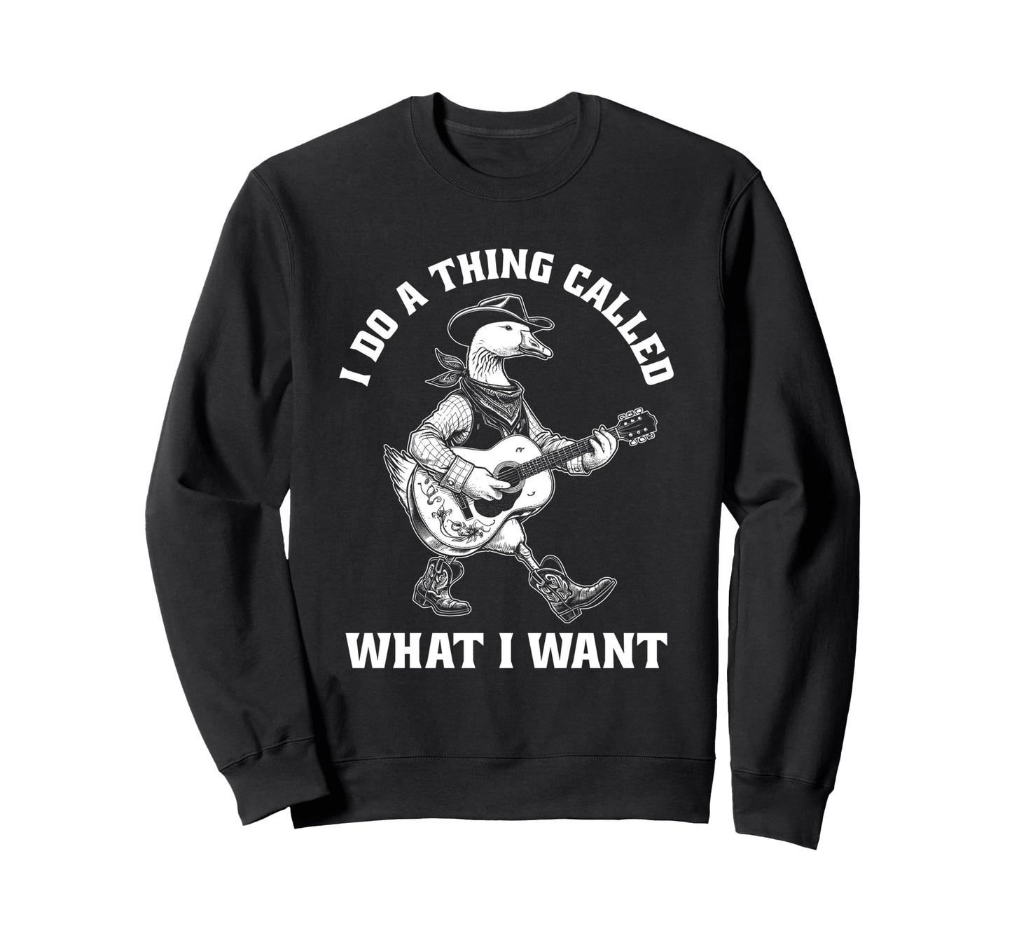 Cowboy Goose Guitar Funny Western Sweatshirt - Streetwear Style Unisex - T-Shirt, Sweatshirt, Hoodie