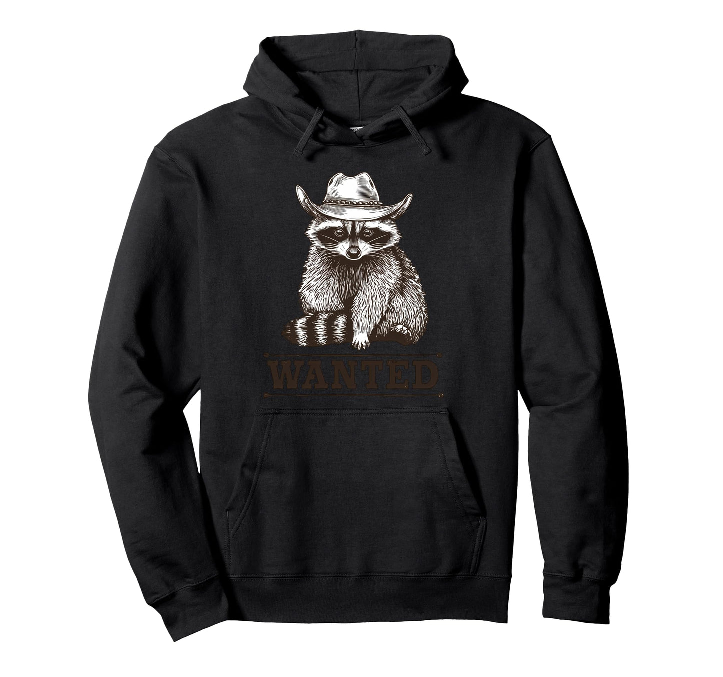 Raccoon Cowboy Trash Panda Cowgirl Hoodie - Custom Art Print Unisex - T-Shirt, Sweatshirt, Hoodie
