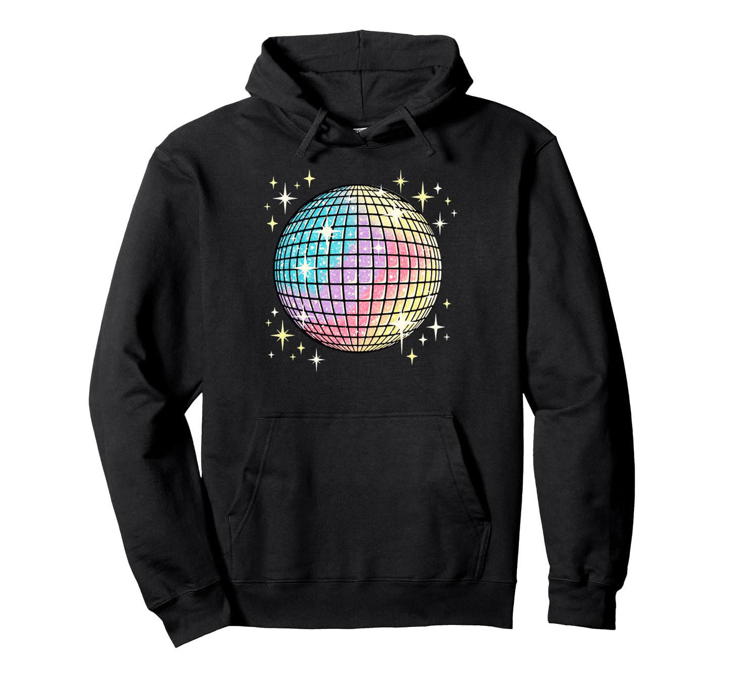 Rainbow Disco Party Ball Hoodie - Streetwear Style Unisex - T-Shirt, Sweatshirt, Hoodie