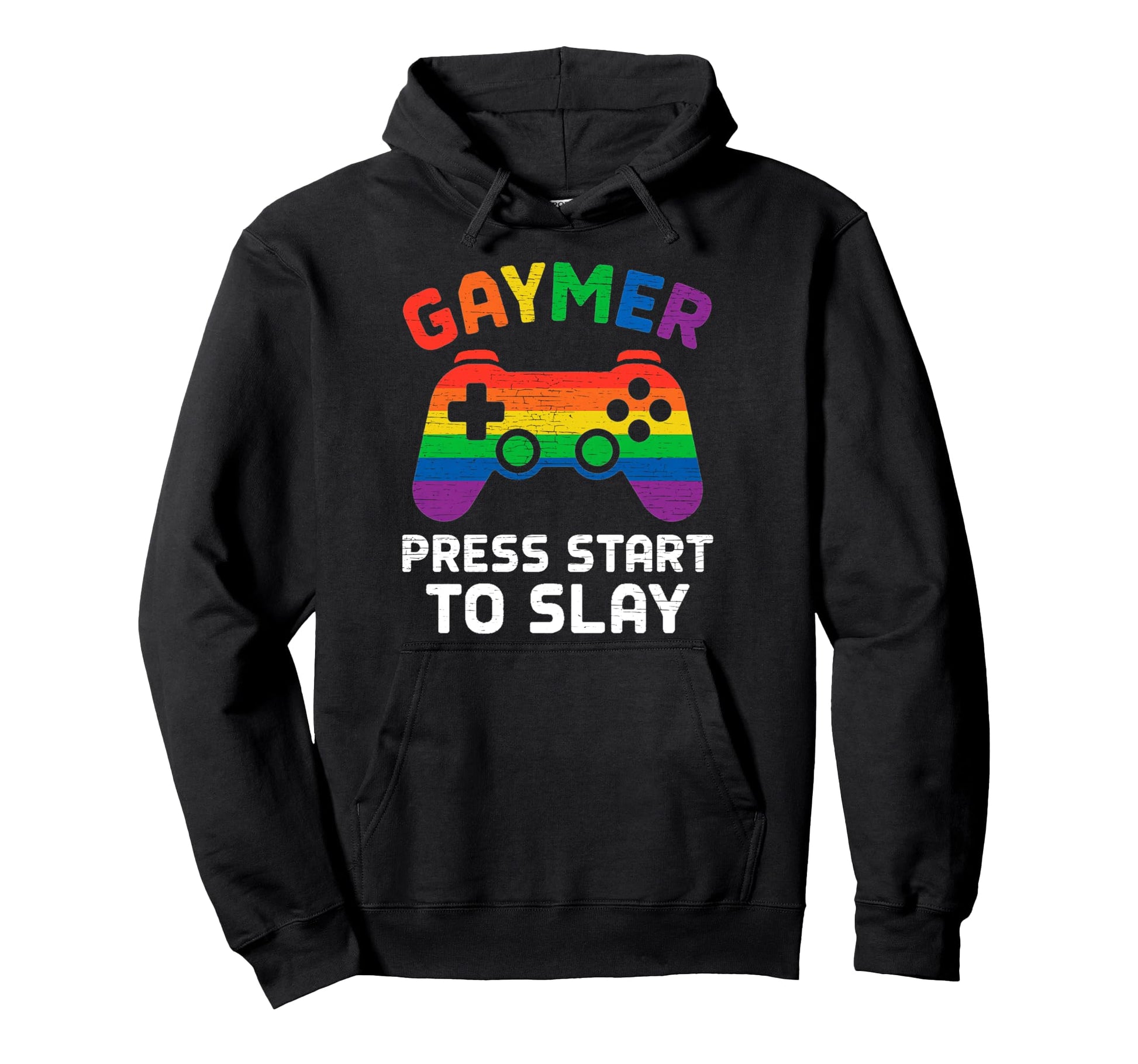 Funny Gaymer Gay Pride Rainbow Flag Hoodie - Trendy Graphic for Adults - T-Shirt, Sweatshirt, Hoodie