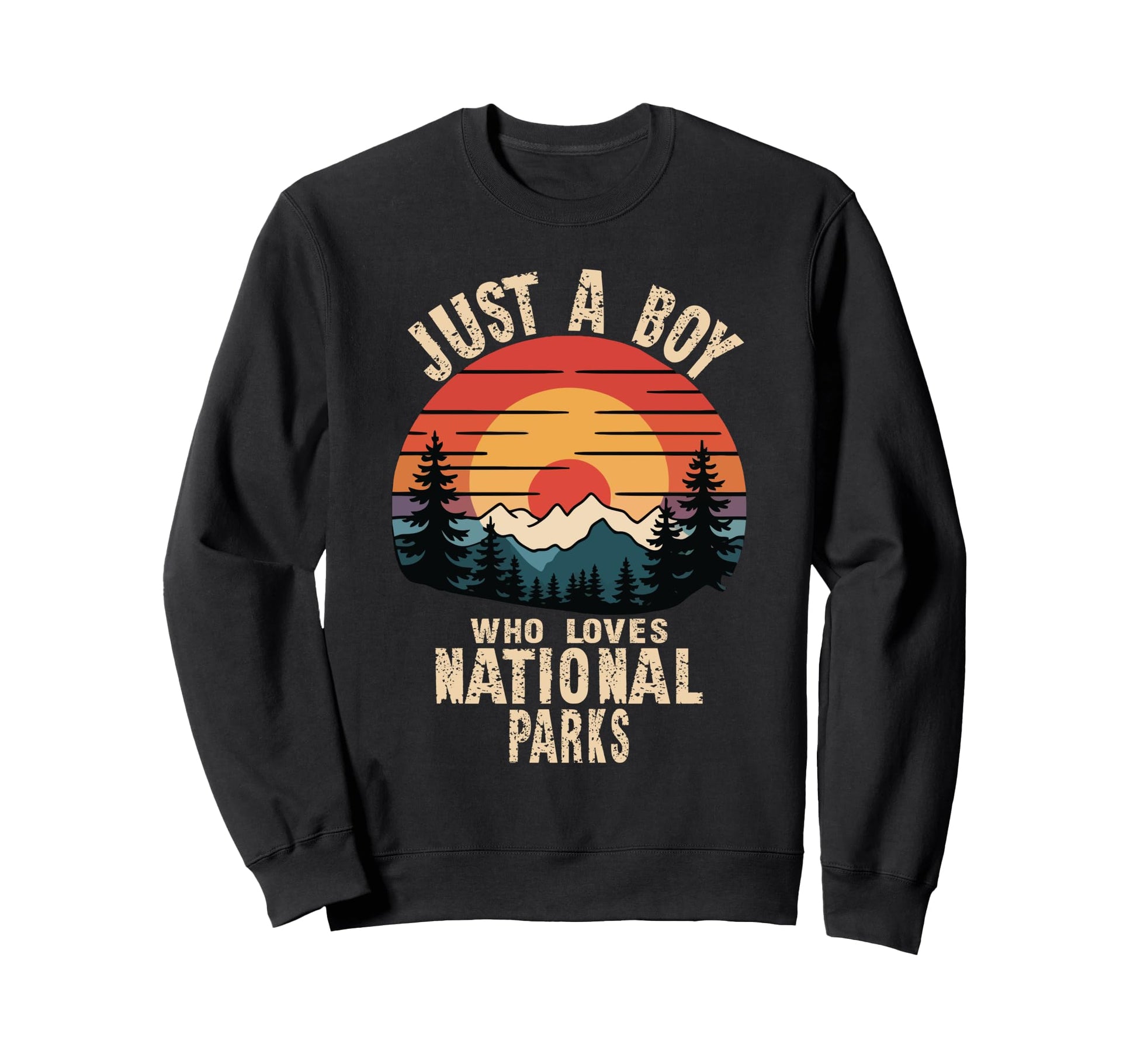 Just Who Loves National Parks Sweatshirt - Minimalist Print Men Women - T-Shirt, Sweatshirt, Hoodie