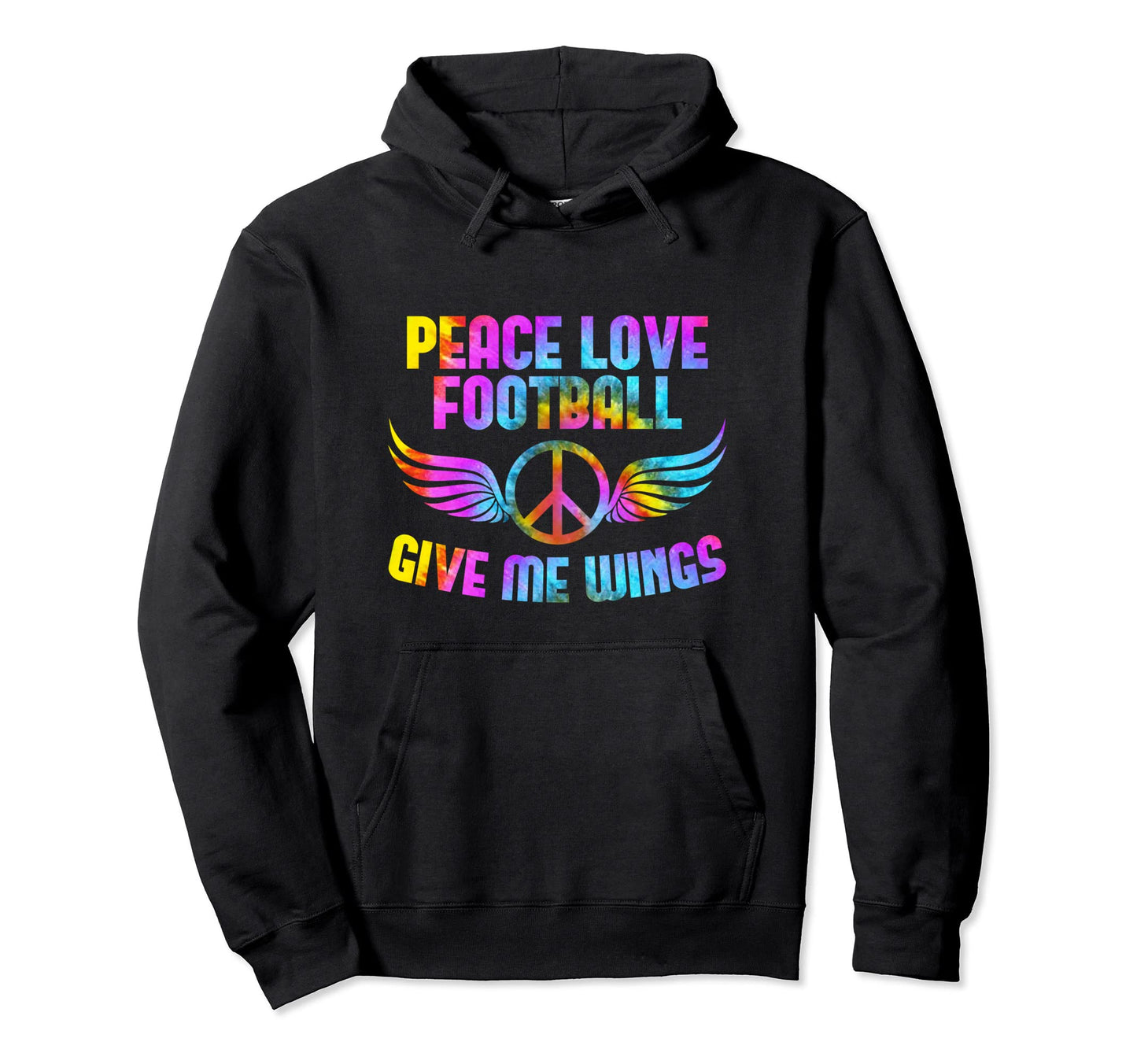 Peace American Football Team Peace Hoodie - Novelty Apparel for Adults - T-Shirt, Sweatshirt, Hoodie