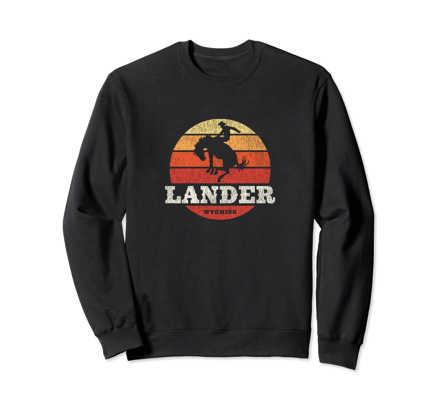 Lander Wy Country Western Sweatshirt - Trendy Graphic for Adults - T-Shirt, Sweatshirt, Hoodie
