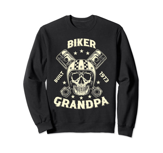 50Th Birthday Motorcycle Biker Sweatshirt - Fun Novelty Design Unisex - T-Shirt, Sweatshirt, Hoodie