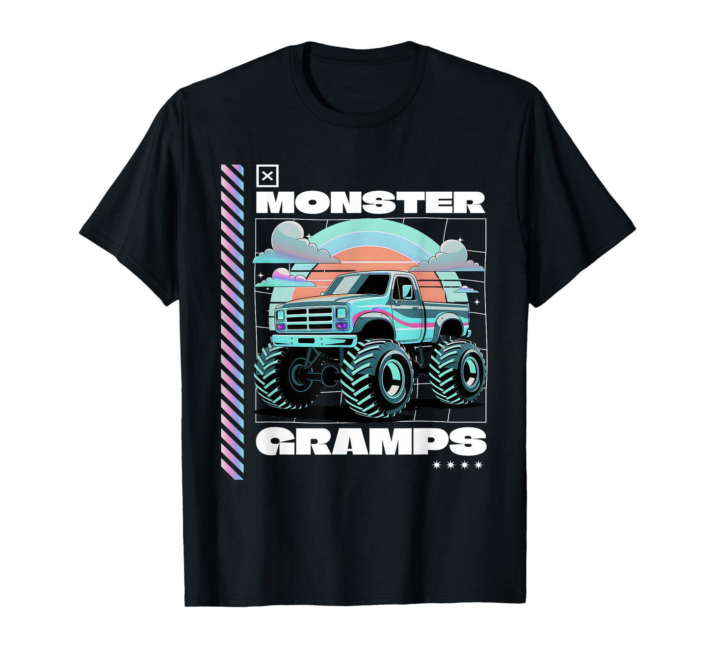 Monster Truck Gramps Aesthetic T-Shirt - Novelty Apparel for Adults - T-Shirt, Sweatshirt, Hoodie