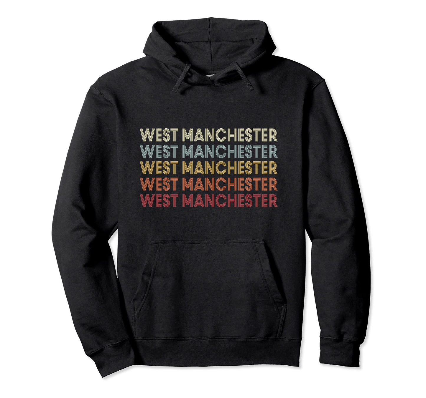 West Manchester Pennsylvania West Hoodie - Custom Art Print for Adults - T-Shirt, Sweatshirt, Hoodie
