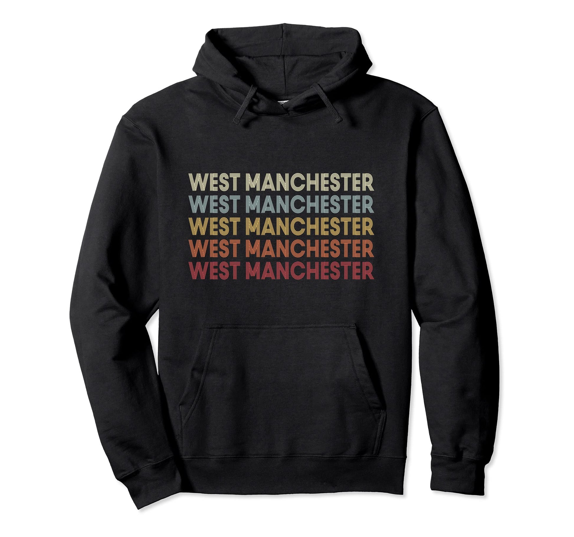 West Manchester Pennsylvania West Hoodie - Custom Art Print for Adults - T-Shirt, Sweatshirt, Hoodie