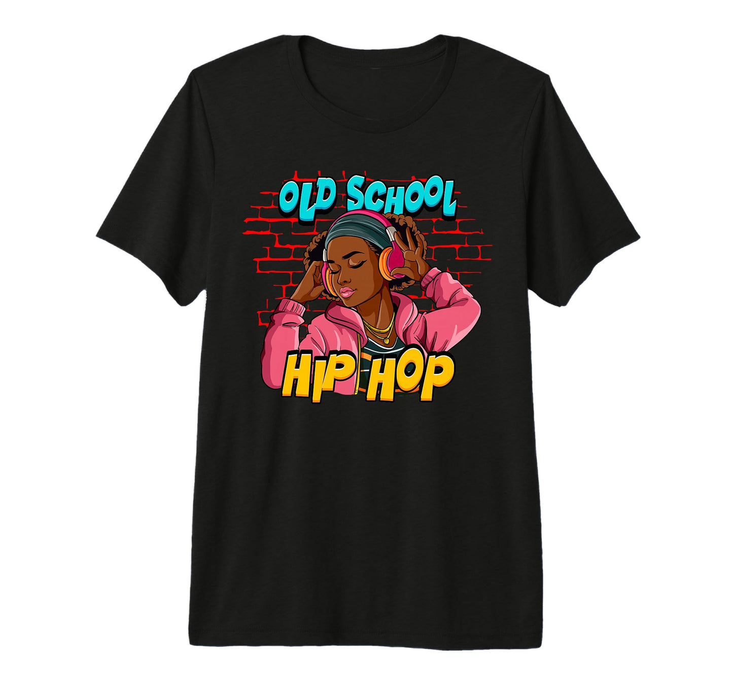 Old School Hip Hop Tri Blend T-Shirt - Graphic Print for Adults - T-Shirt, Sweatshirt, Hoodie