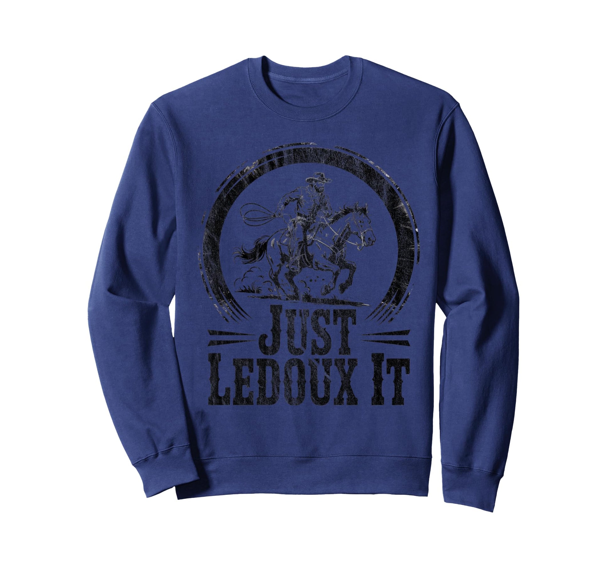Cowboy Riding Western Rodeo Horse Sweatshirt - Streetwear Style Men Women - T-Shirt, Sweatshirt, Hoodie