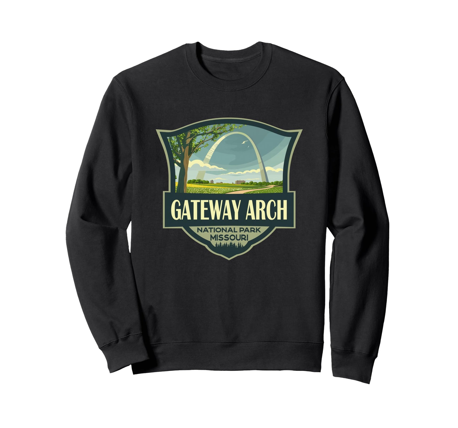Gateway Arch National Park Sweatshirt - Trendy Graphic for Adults - T-Shirt, Sweatshirt, Hoodie
