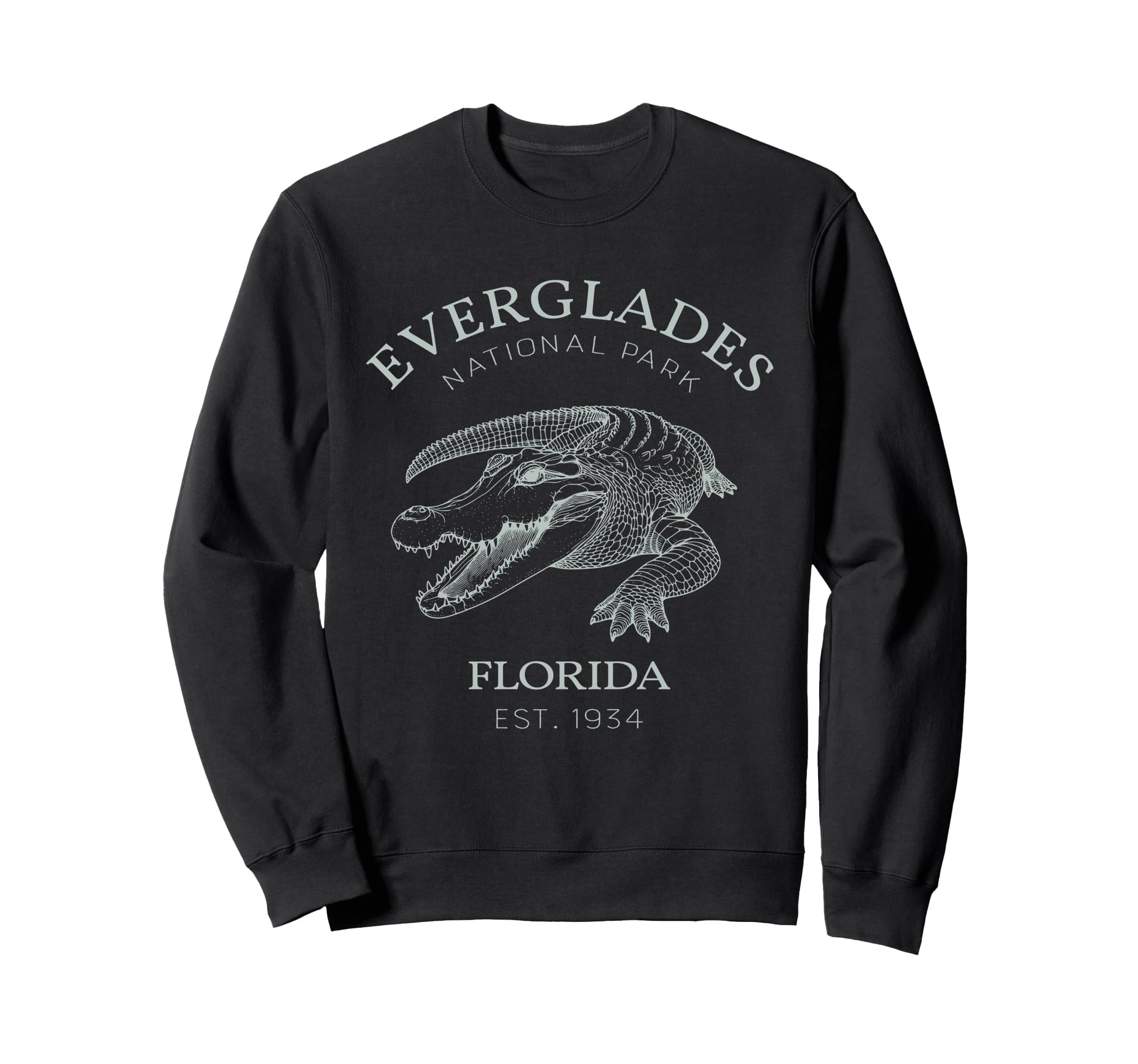Everglades National Park Alligators Sweatshirt - Minimalist Print Unisex - T-Shirt, Sweatshirt, Hoodie