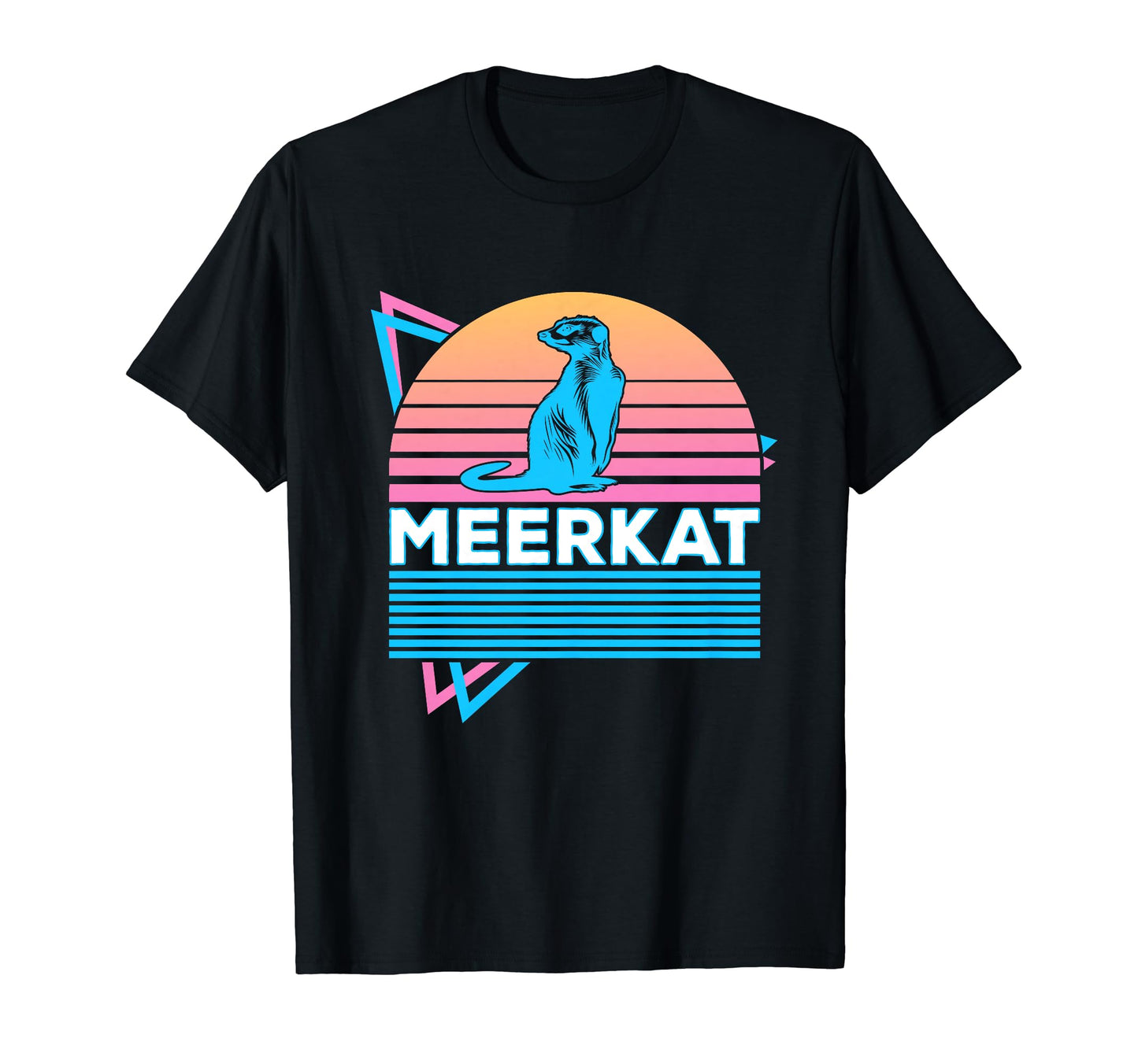 Meerkat Vaporwave Aesthetic T-Shirt - Unique Graphic Unisex - T-Shirt, Sweatshirt, Hoodie
