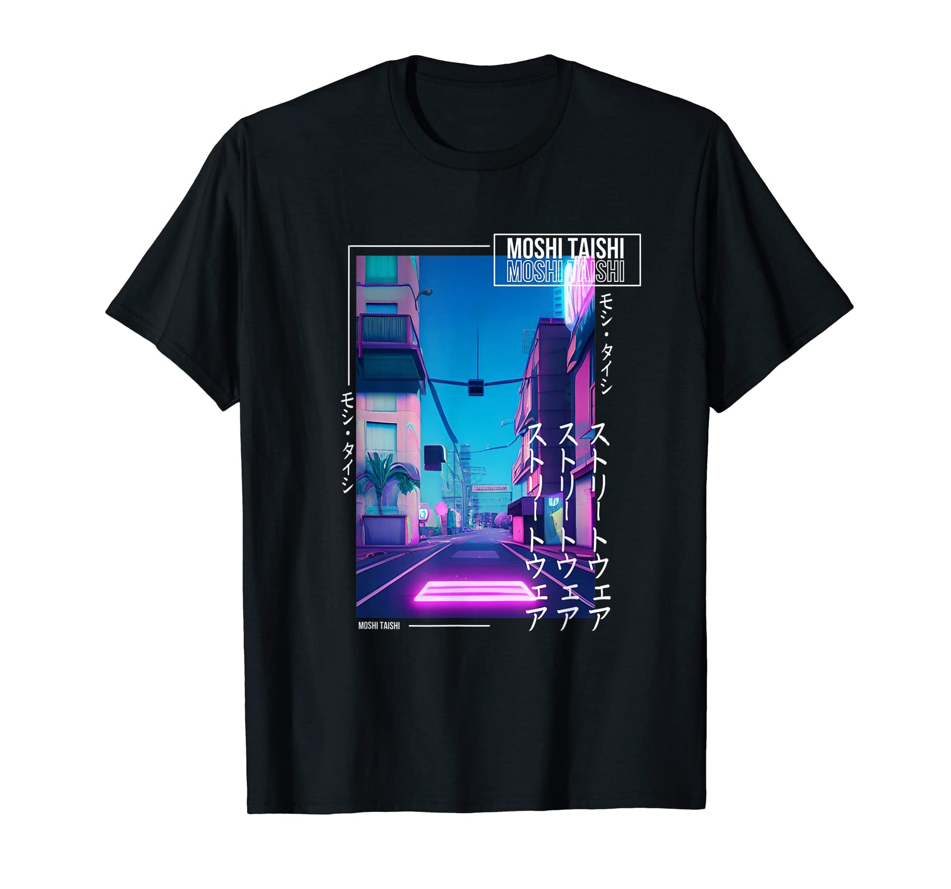 90S Synthwave Japanese Vaporwave T-Shirt - Fun Novelty Design for Adults - T-Shirt, Sweatshirt, Hoodie