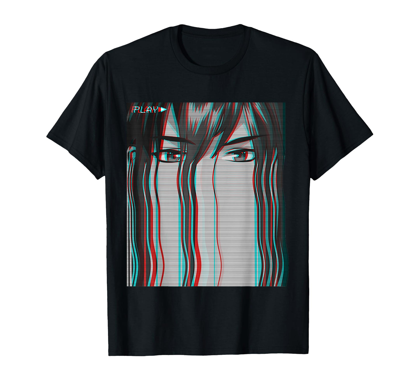 Sad Anime Anime Eyes Alt Indie T-Shirt - Streetwear Style for Adults - T-Shirt, Sweatshirt, Hoodie