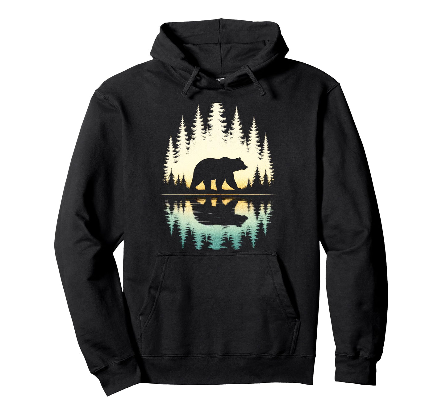 Bear Silhouette Save Environment National Hoodie - Graphic Print Unisex - T-Shirt, Sweatshirt, Hoodie