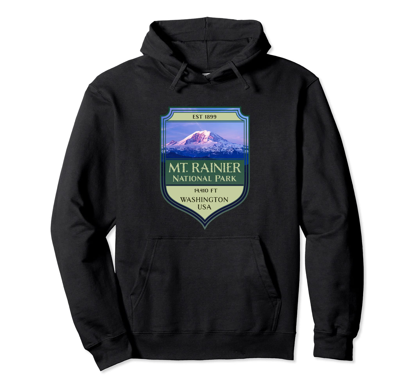 Mt Rainier National Park Picture Hoodie - Aesthetic Graphic Men Women - T-Shirt, Sweatshirt, Hoodie