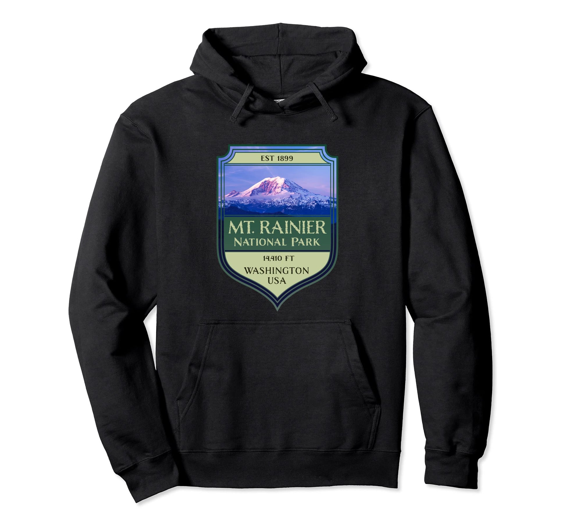 Mt Rainier National Park Picture Hoodie - Aesthetic Graphic Men Women - T-Shirt, Sweatshirt, Hoodie