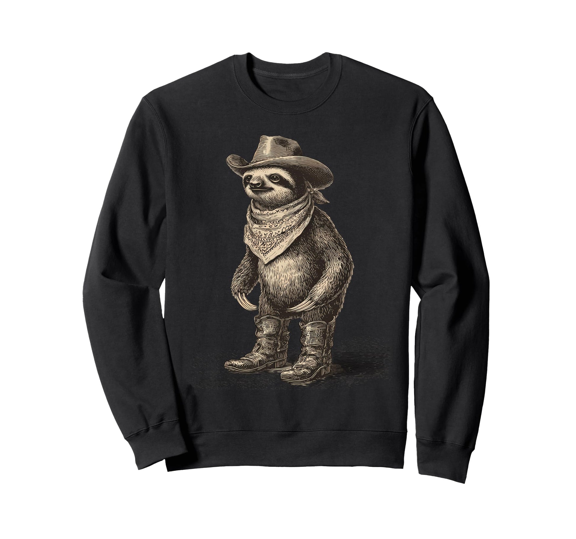 Country Cowboy Sloth Rodeo Cowgirl Sweatshirt - Novelty Apparel Unisex - T-Shirt, Sweatshirt, Hoodie
