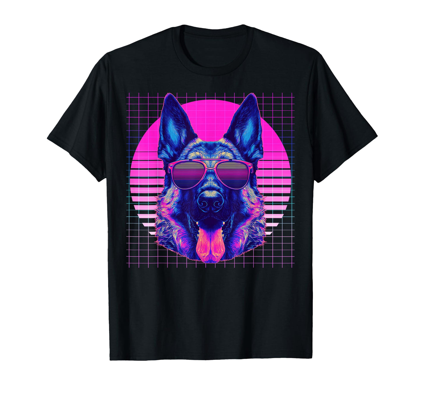 German Shepherd Sunglasses Dog T-Shirt - Aesthetic Graphic Men Women - T-Shirt, Sweatshirt, Hoodie